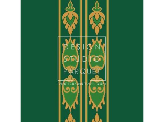 Ковровое покрытие Ege Erté Collection persian flame border jade/green RF5220149